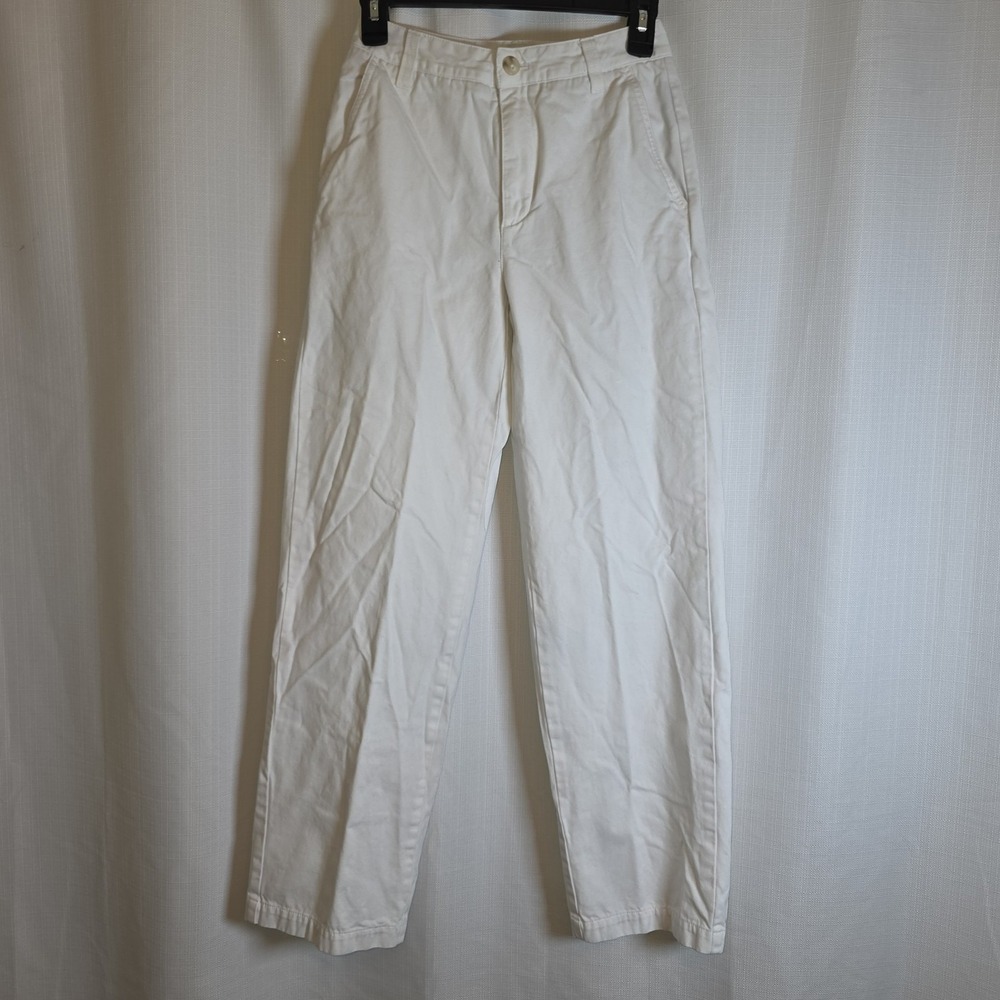 Aritzia Sunday Best High Waisted Ivory Unbleached Wide Leg Jeans 0
